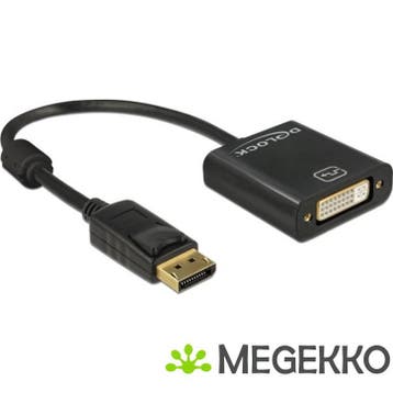 Delock 62601 Adapter DisplayPort 1.2 male > DVI female 4K, Verzenden, Nieuw
