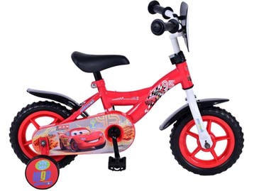 Volare Disney Cars - Kinderfiets - 10 inch - Rood, Fietsen en Brommers, Verzenden, Nieuw, Volare
