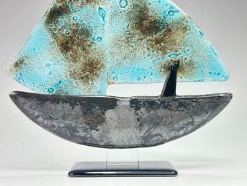 Studio Habrat - Maciej Habrat - sculptuur, Ship - 32 cm -