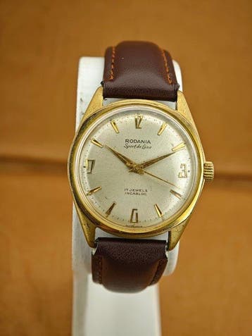 Rodania - Sport de Luxe – 17 Jewels – Incabloc – Vintage, Handtassen en Accessoires, Horloges | Heren, Nieuw