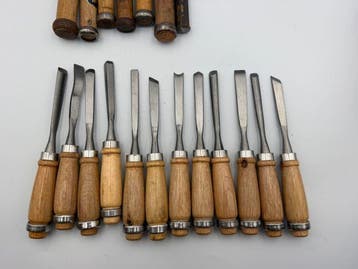Werkgereedschap Vintage - Japanse houtsnijgereedschappen, Antiek en Kunst