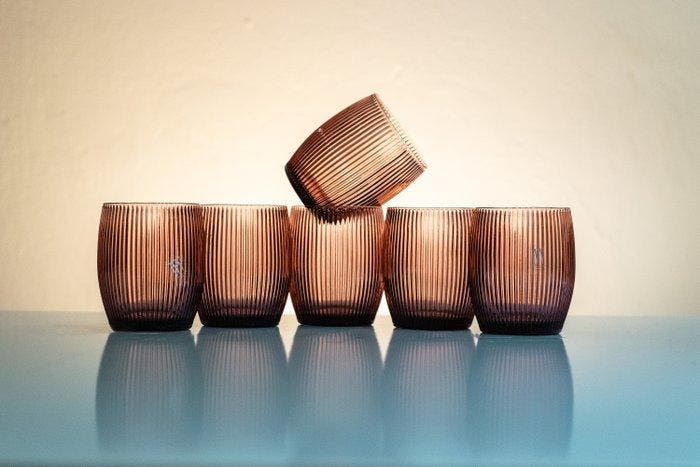 IVV FIRENZE - Maryana Iskra - Drinkset (6) - optisch - Glas, Antiek en Kunst, Kunst | Designobjecten
