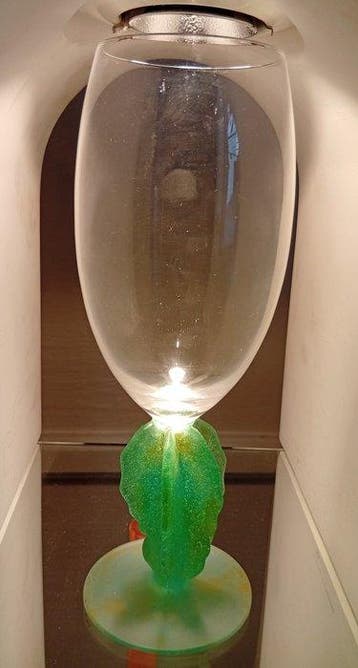 Daum - Hilton McConnico - Verre à champagne - Cactus -, Antiquités & Art