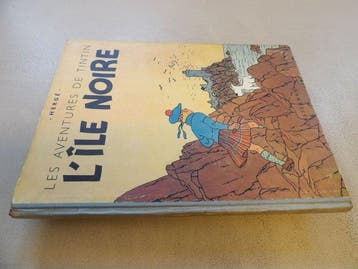Tintin T7 - Lîle noire (B1) - C - 1 Album - Herdruk - 1946, Nieuw