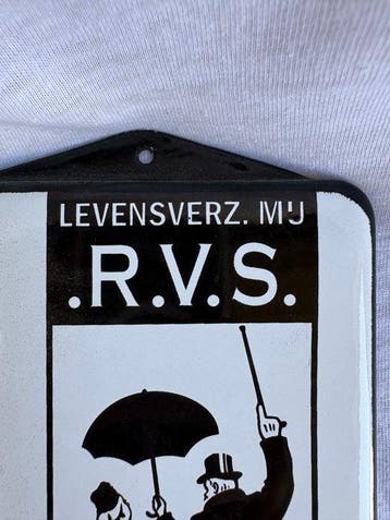 Zeldzame R.V.S. levensverzekering thermometer – nostalgische