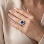 Zonder minimumprijs - Ring - 18 karaat Witgoud - 7.32ct. tw., Nieuw