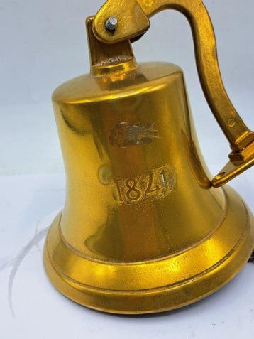 Scheepsbel - Messing - gedateerd 1841, Antiek en Kunst
