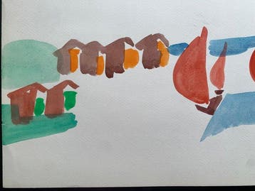 Giovanni Ciangottini (1912-1988) - Marina, Antiek en Kunst, Kunst | Schilderijen | Modern