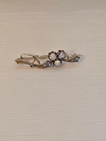 Broche - 14 carats Or jaune - 1.02ct. tw.