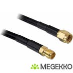 Delock 2m RP-SMA 2m RP-SMA RP-SMA Zwart coax-kabel, Verzenden