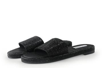 Steve Madden Muiltjes in maat 37 Zwart, Verzenden, Zwart, Steve Madden, Zo goed als nieuw