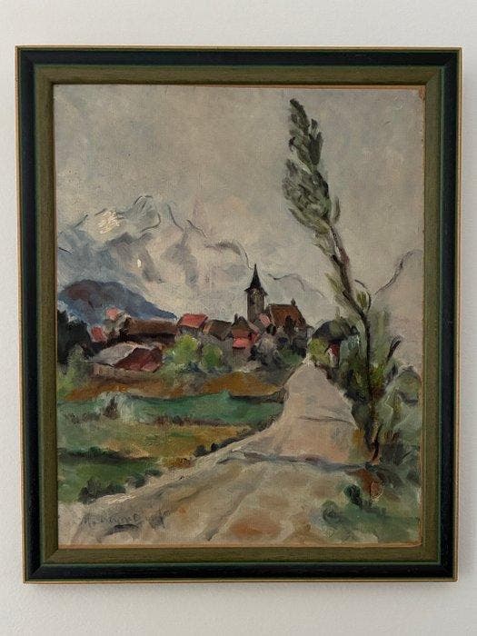 Ecole post-impressionniste française - Paysage - NO RESERVE, Antiek en Kunst, Kunst | Schilderijen | Klassiek