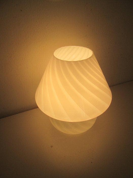 Lampe de table - champignon - verre incamicié de Murano -, Antiquités & Art, Art | Objets design