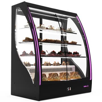 Koelvitrine | PAK | Zwart | +2°C/+6°C | Geforceerd | 4, Verzenden, Nieuw in verpakking