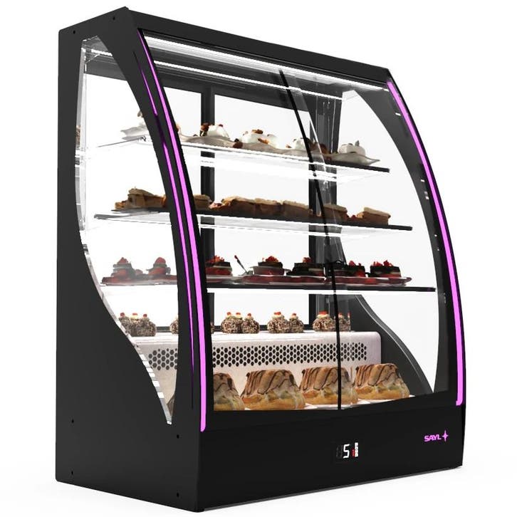 Koelvitrine | PAK | Zwart | +2°C/+6°C | Geforceerd | 4, Articles professionnels, Horeca | Équipement de cuisine, Envoi