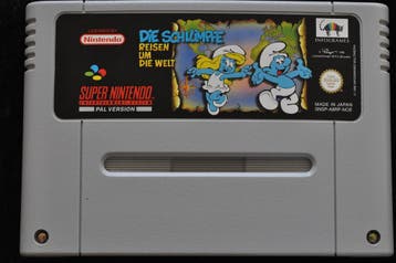 Die Schlümpfe Reisen Um Die Welt Nintendo SNES, Games en Spelcomputers, Games | Nintendo Super NES, Verzenden, Nieuw