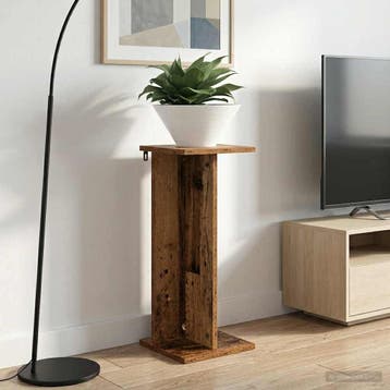 vidaXL Plantenstand 2 st Oud hout 25 x 25,5 x 60,5 cm, Verzenden, Nieuw
