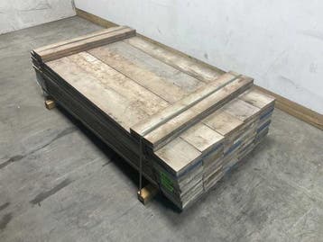 Veiling - 50x Steigerplank gebruikt 200x20x3,2cm, Bricolage & Construction, Bois & Planches
