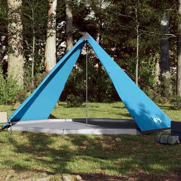 vidaXL Tipitent voor gezin 8-persoons waterdicht blauw, Caravans en Kamperen, Tenten, Verzenden, Nieuw