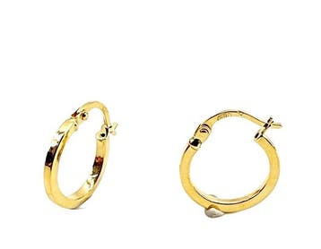 Sans prix de réserve - Boucles doreilles cerceau - 18, Handtassen en Accessoires, Antieke sieraden