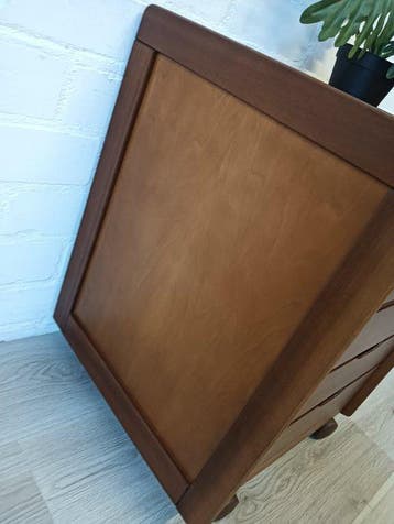 Kast - Teak, Hout - Bijzettafel, trolley