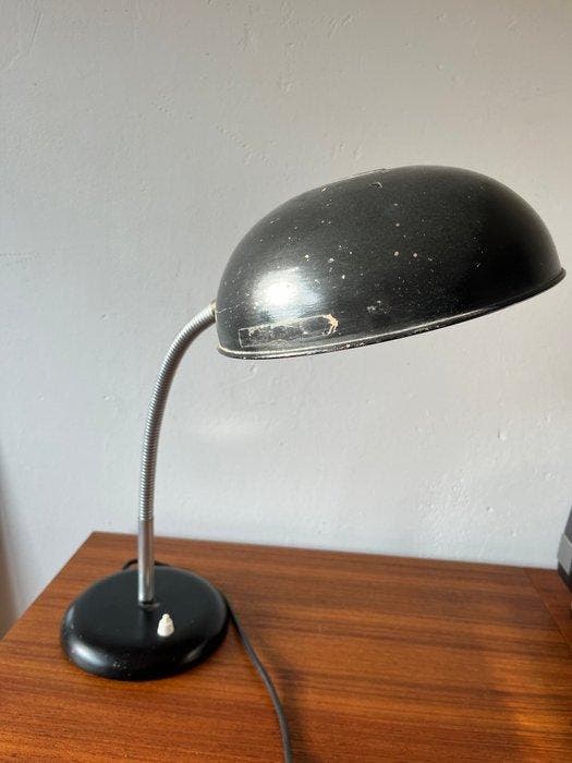 Gecos - Staande lamp - Met zwaanenhals - IJzer, Aluminium, Antiek en Kunst, Antiek | Wandborden en Tegels