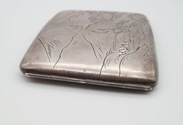Arimi - Sigarettendoos - .950 zilver - Meesterhandtekening