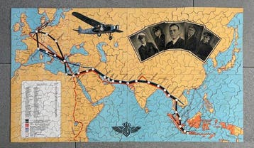 KLM - N.V. Drukkerij van Dooren, Vlaardingen - Puzzel -