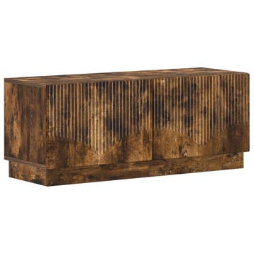 vidaXL Tv-meubel Gerookt eiken Bewerkt hout, Verzenden, Nieuw
