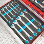 Datona Gereedschapskist drie lades - 4 lades gevuld - rood, Ophalen of Verzenden