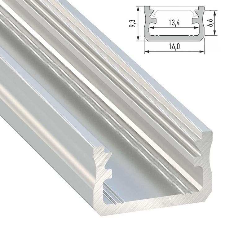Opbouw Led Strip Profiel tot 2 meter leverbaar | Voorraad, Doe-het-zelf en Bouw, Overige Doe-Het-Zelf en Bouw, Nieuw, Ophalen of Verzenden