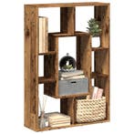 vidaXL Boekenkast 63x20x90 cm bewerkt hout oud houtkleurig, Verzenden