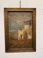 Scuola italiana (XIX-XX) - La Casa e i Papaveri