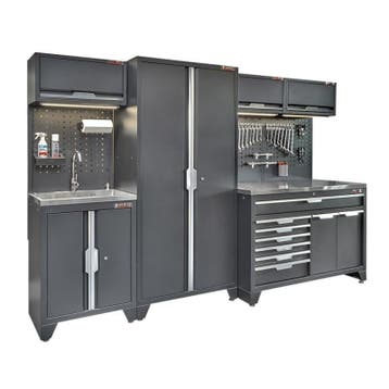 Gereedschapskasten set wandlengte 295,5 cm, hoge tweedeurs, Doe-het-zelf en Bouw, Ophalen of Verzenden, Nieuw