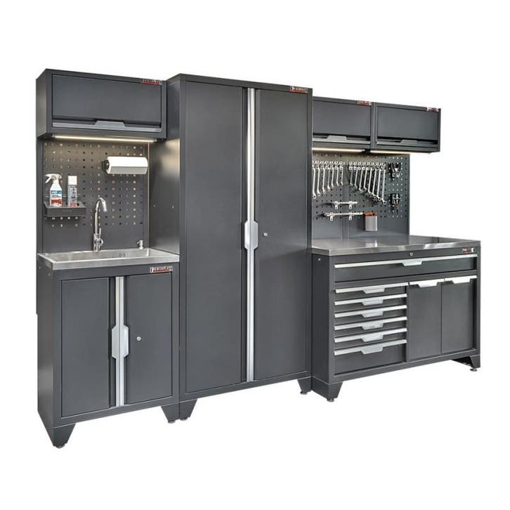 Gereedschapskasten set wandlengte 295,5 cm, hoge tweedeurs, Doe-het-zelf en Bouw, Werkbanken, Ophalen of Verzenden