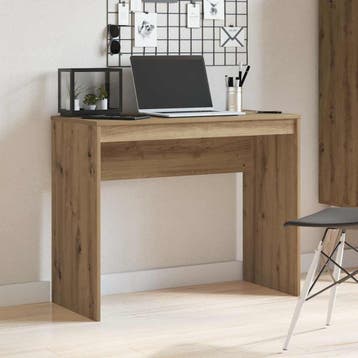 vidaXL Bureau 90x40x72 cm bewerkt hout artisanaal eikenkleur, Huis en Inrichting, Bureaus, Verzenden, Nieuw