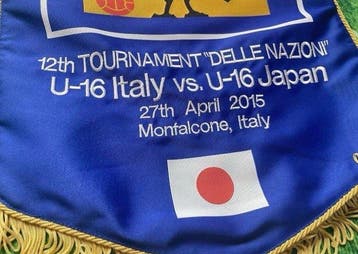 Wimpel - Gagliardetto GIAPPONE calcio ufficiale ricamato vs, Nieuw
