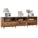 vidaXL Tv-meubel 150x30x44,5 cm bewerkt hout oud houtkleurig, Verzenden
