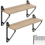 tectake 2 wandplanken Irvine - Industrieel licht hout, eiken, Verzenden, Nieuw