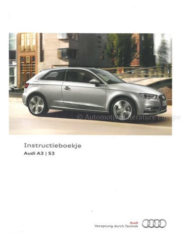 2013 AUDI A3 | S3 INSTRUCTIEBOEKJE NEDERLANDS, Autos : Divers, Modes d'emploi & Notices d'utilisation, Ophalen of Verzenden