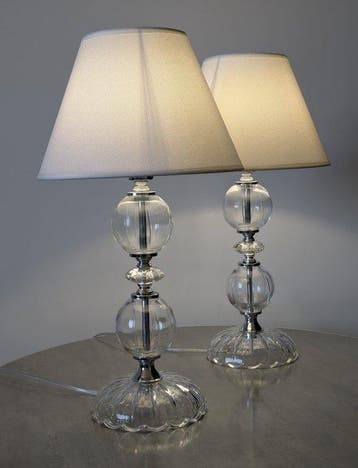 Artelight - Lampe (2) - Cristal - verre - métal plaqué
