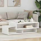 vidaXL Salontafel Wit 105 x 50 x 32,5 cm Bewerkt hout, Verzenden, Nieuw