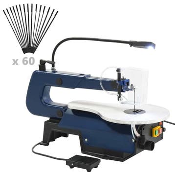 vidaXL Figuurzaagmachine elektrisch met voetpedaal en, Verzenden, Nieuw