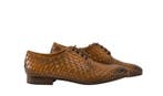 TESTONI - 8 UK - 42 IT - Tivoli Derby Shoes Woven Calf, Nieuw