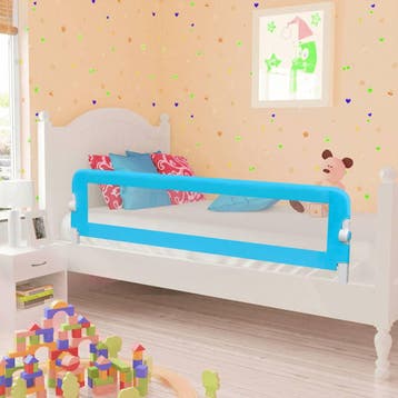 vidaXL Bedhekje peuter 150x42 cm blauw, Verzenden, Nieuw