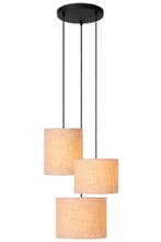 Hanglamp Lucide MAYA -  - Ø 46 cm - 3xE27 - Beige, Verzenden, Nieuw