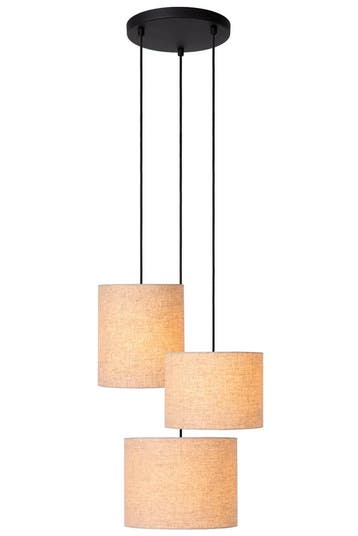 Hanglamp Lucide MAYA -  - Ø 46 cm - 3xE27 - Beige, Verzenden