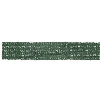 vidaXL Balkonscherm met donkergroene bladeren 600x100 cm, Verzenden