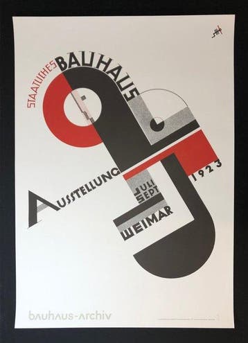 joost schmidt - Bauhaus exhibition 1923- Modern print