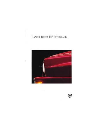 1993 LANCIA DELTA HF INTEGRALE BROCHURE DUITS, Ophalen of Verzenden